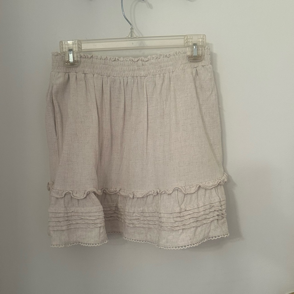 Petal & Pup Cream Textured Skirt